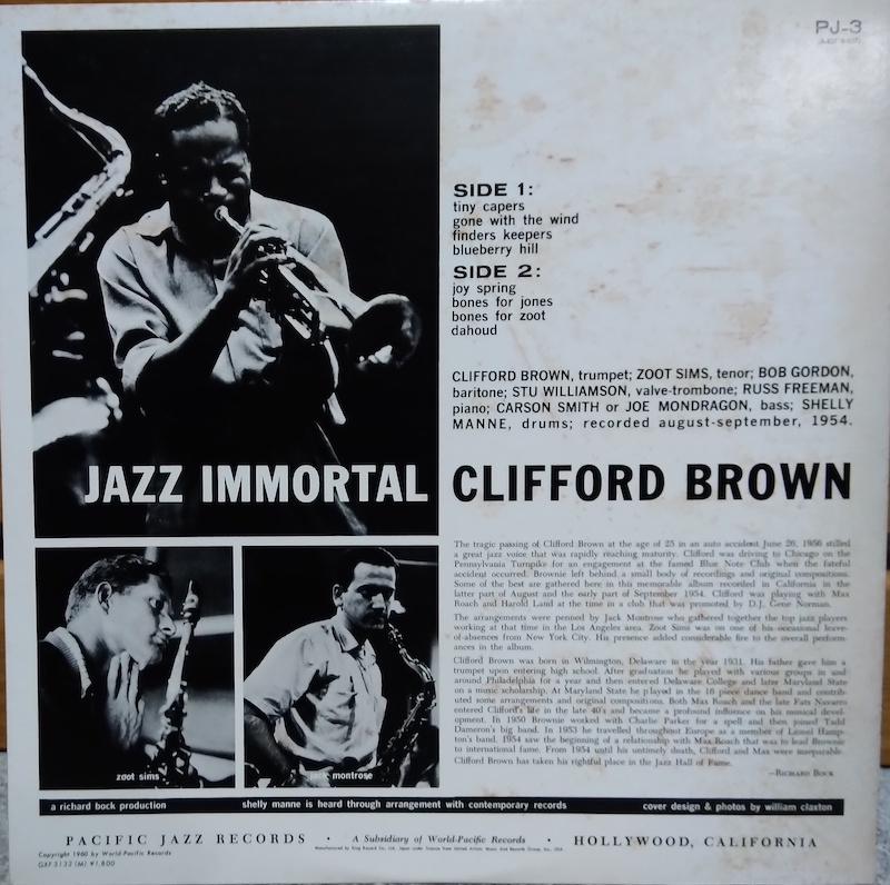 JAZZ IMMORTAL CLIFFORD BROWN